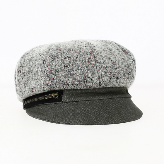 Grey Socoa Newsboy Cap - Traclet