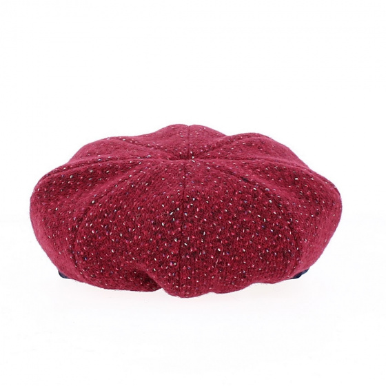 Red & Navy Socoa Newsboy Cap - Traclet