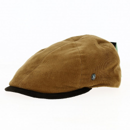 Camel and Brown Velvet Cap - City Sport