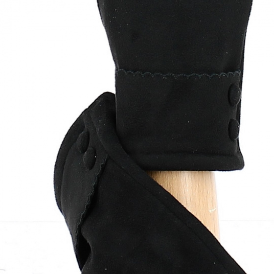 Fancy tactile gloves with black buttons - Traclet