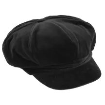 Cap Gavroche Anna Velvet Black - Traclet
