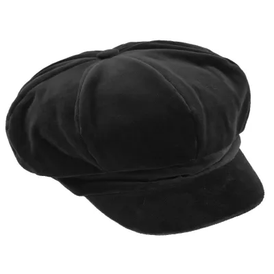 Cap Gavroche Anna Velvet Black - Traclet