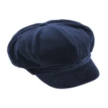 Casquette Gavroche Anna Velours Marine - Traclet