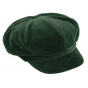 Cap Gavroche Anna Velvet Olive - Traclet