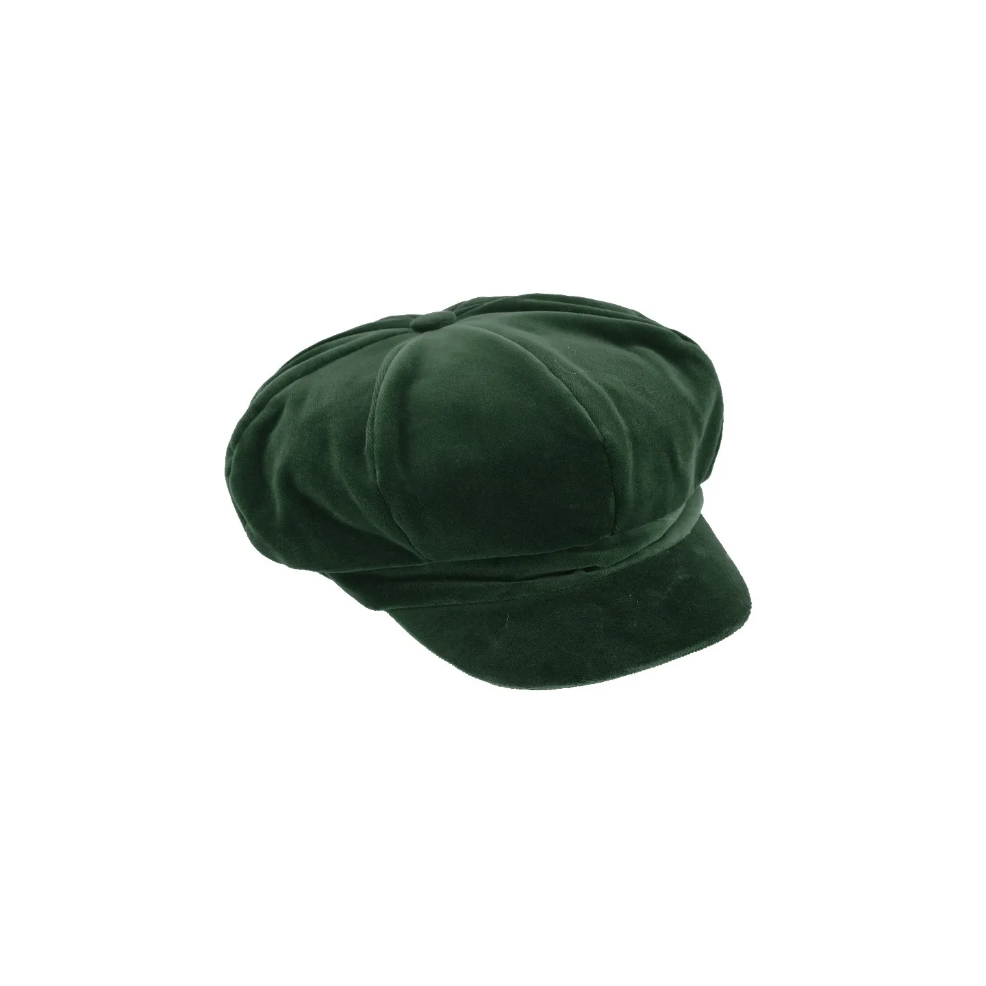 Casquette Gavroche Anna Velours Olive - Traclet