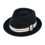Trilby Wool Felt Hat Black - Traclet