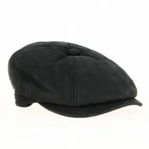Casquette Cuir Wayne Noir