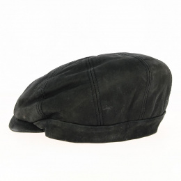 Casquette Cuir Wayne Noir