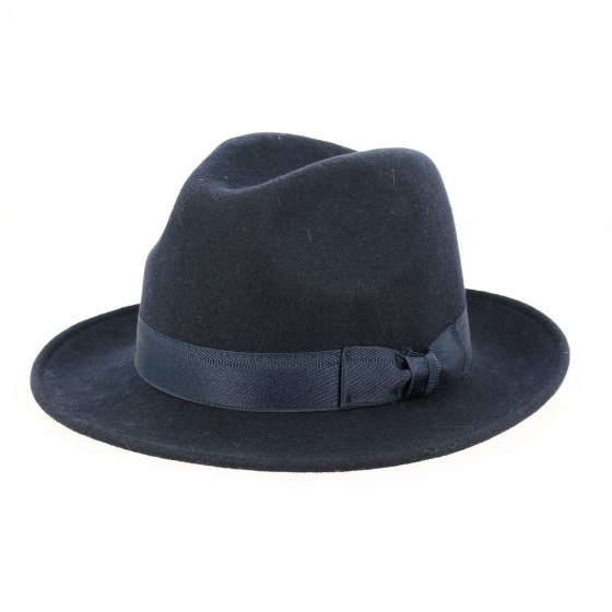 Brown Wool Felt Hat Godfather - Traclet Brown Wool Felt Hat Godfather - Traclet