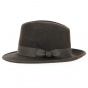 Brown Wool Felt Hat Godfather - Traclet