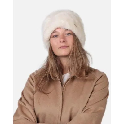 Toque JOSH Fausse Fourrure Blanc - Barts
