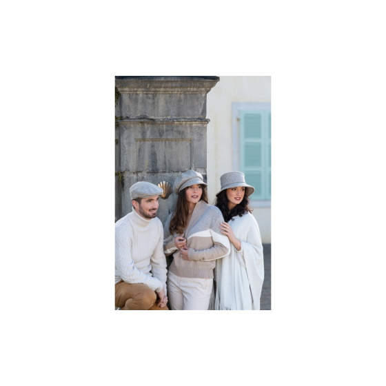 Casquette Gavroche Pyrénées laine beige Made in France - Traclet Casquette Gavroche Pyrénées laine beige Made in France - Traclet