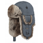 Kamikaze Army Blue & Grey Trapper Hat - Barts