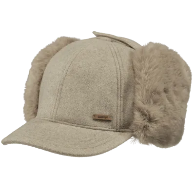 Casquette Corabells cache-oreilles Taupe - Barts réf 16877 chapellerie traclet