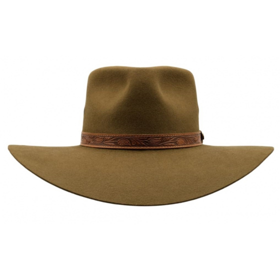 Khaki Fur Felt Territory Hat - Akubra Khaki Fur Felt Territory Hat - Akubra