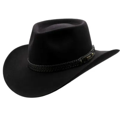 Chapeau feutre Snow River Noir - Akubra
