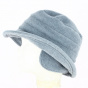 Elza Fleece Bob Hat Ice Blue Earmuffs - Traclet