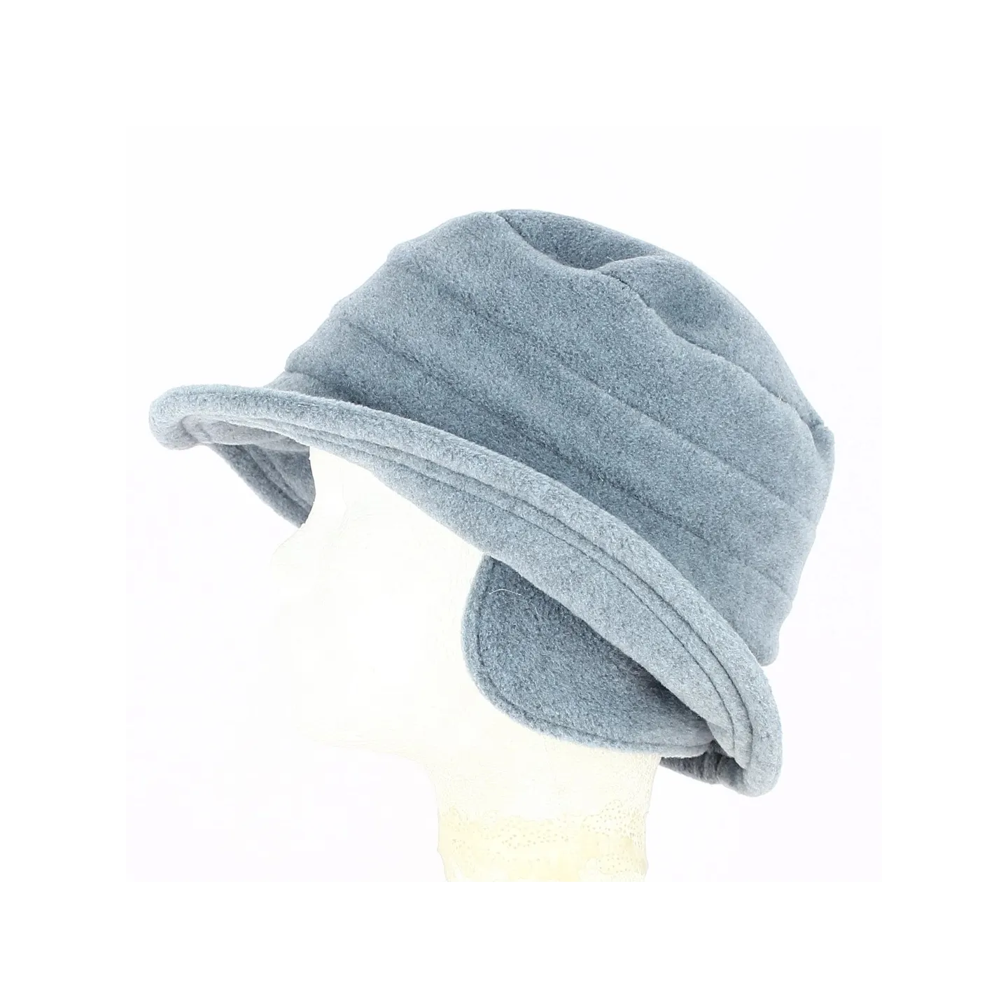 Elza Fleece Bob Hat Ice Blue Earmuffs - Traclet