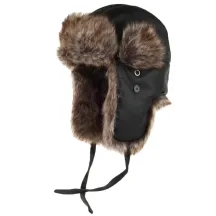 Chapka Trapper Noir - Traclet - achat chapka hiver Reference : 16911 | Chapellerie Traclet