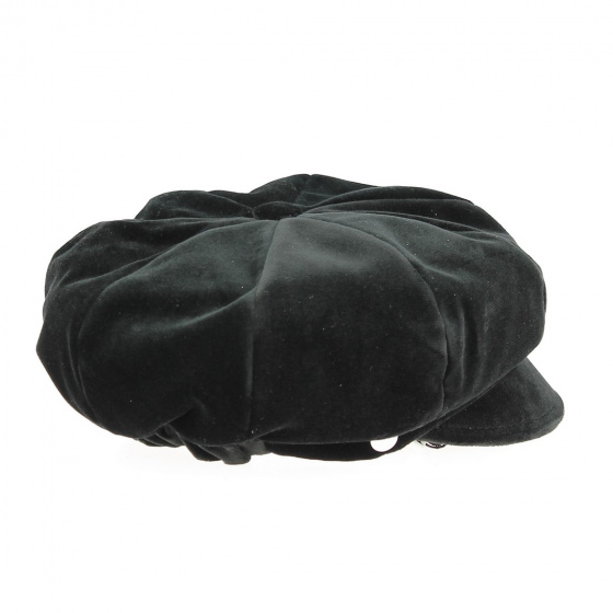 Casquette gavroche velours noir - Fléchet Casquette gavroche velours noir - Fléchet