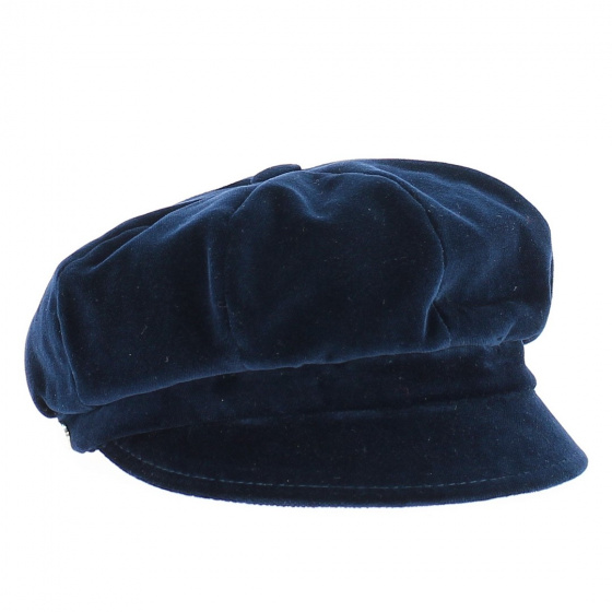 Casquette gavroche velours marine - Fléchet Casquette gavroche velours marine - Fléchet