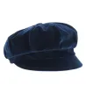Navy velvet cap - Fléchet