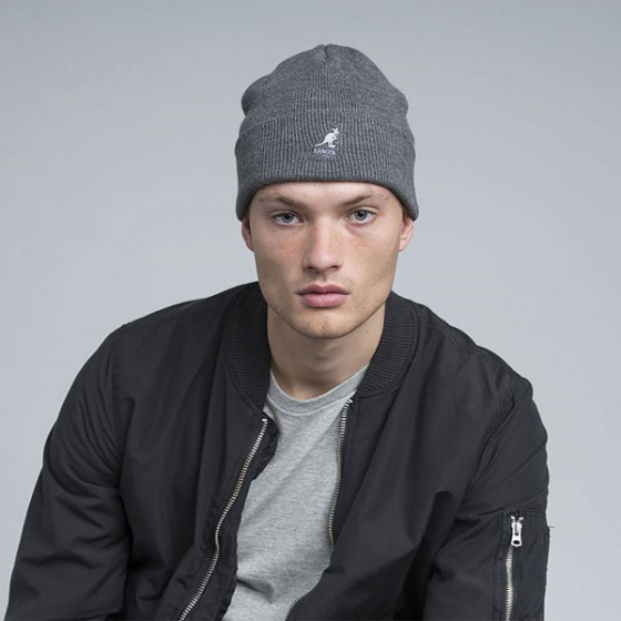 Grey Kangol Pull-On Beanie
