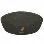 504 Khaki Wool Flat Cap - Kangol