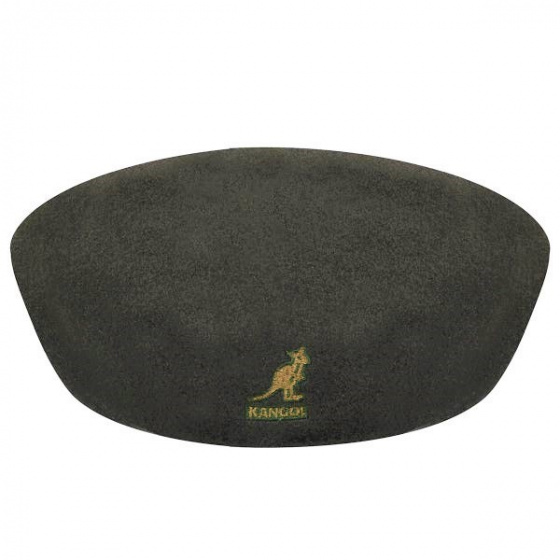 Casquette plate 504 Kaki Laine - Kangol Casquette plate 504 Kaki Laine - Kangol