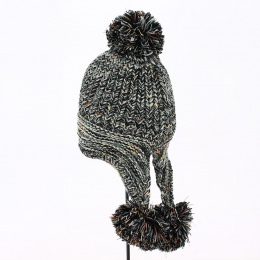 Black Peruvian Acrylic Beanie - Traclet
