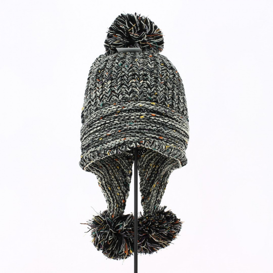 Black Peruvian Acrylic Beanie - Traclet