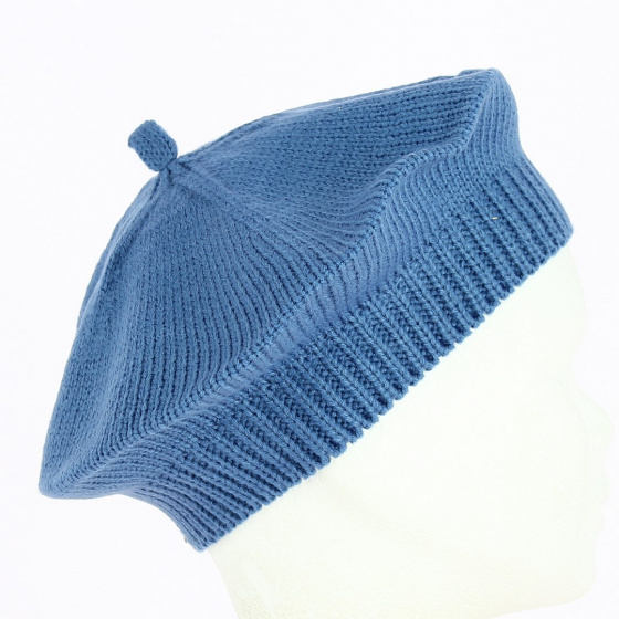 Béret Acrylique bleu indigo - Traclet Béret Acrylique bleu indigo - Traclet