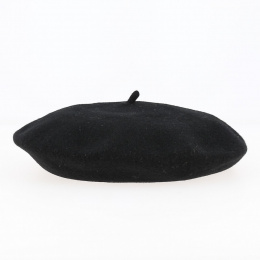 Trendy black beret Flora Laine