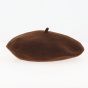 Trendy brown beret Flora Laine