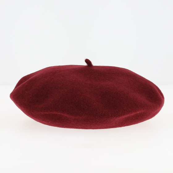 Béret Tendance bordeaux Flora Laine Béret Tendance bordeaux Flora Laine