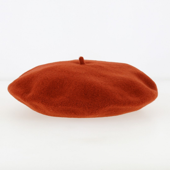 Béret Tendance rouille Flora Laine Béret Tendance rouille Flora Laine