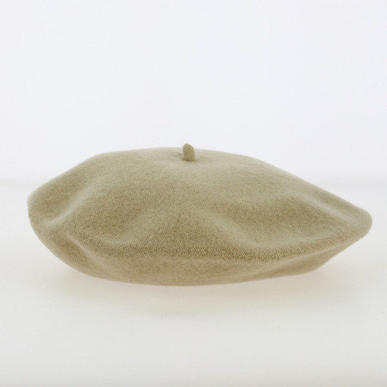 Béret Tendance Beige Flora Laine Béret Tendance Beige Flora Laine
