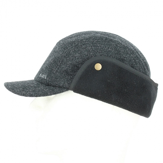 Casquette Deltana 5 panel Cache-Oreilles Noir - Barts Casquette Deltana 5 panel Cache-Oreilles Noir - Barts