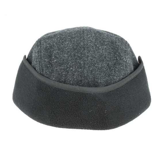 Casquette Deltana 5 panel Cache-Oreilles Noir arrière - Barts Casquette Deltana 5 panel Cache-Oreilles Noir arrière - Barts