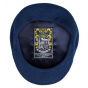 Navy Pau Wool Beret Cap - Laulhère