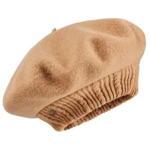 Parisienne Lys Camel Wool Beret - Laulhère