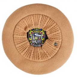 Béret Parisienne Lys Laine Camel - Laulhère
