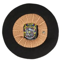 Parisian Beret Lys Wool Black - Laulhère