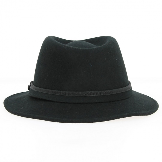 Black wool traveler hat - Traclet
