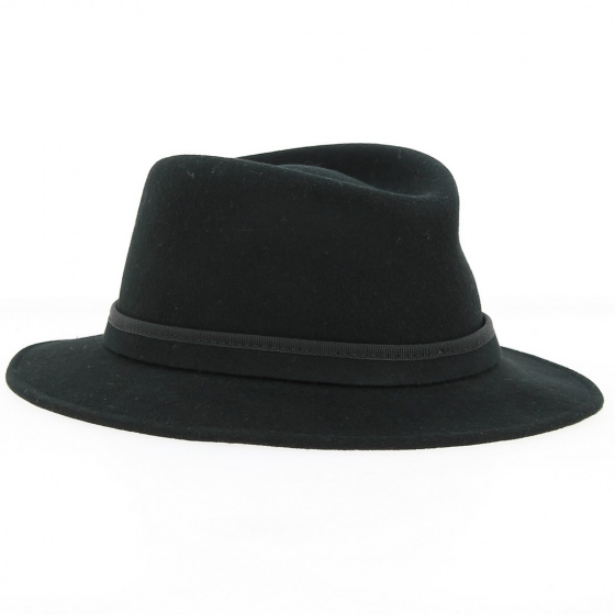 Black wool traveler hat - Traclet
