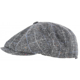 Arnold Wool Grey & Blue Cap - Traclet
