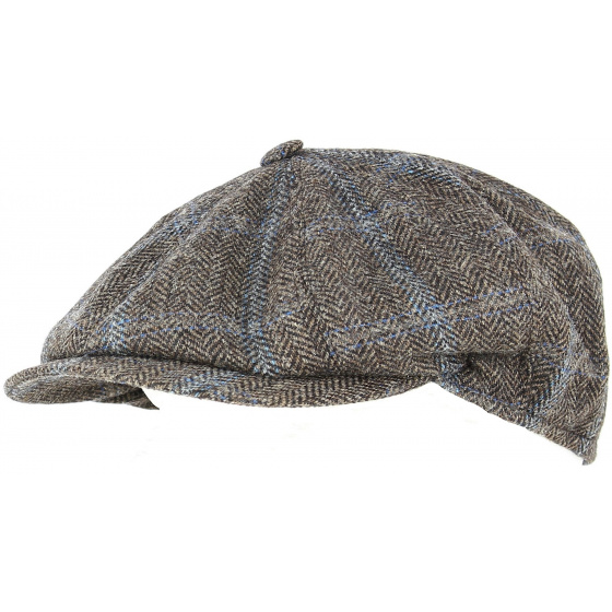 Casquette Arnold Laine Chevron Marron & Bleu - Traclet