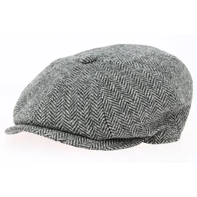 Arnold Wool Chevron Cap Black & Grey - Traclet