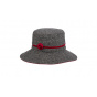 Women's Missty Capeline with black and red fleece lining - Traclet