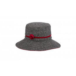 Women's Missty Capeline with black and red fleece lining - Traclet